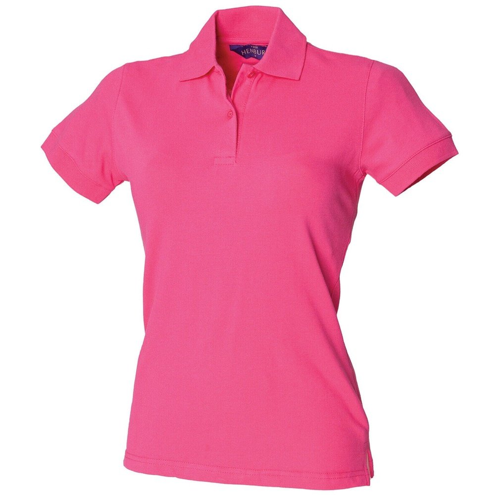 Henbury Ladies Stretch Pique Polo Shirt Women s Cotton T Shirt H306