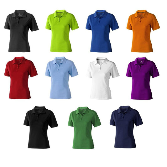 Ladies Elevate Cotton Regular Fit Women's Plain Work Leisure Polo Shirt EL021