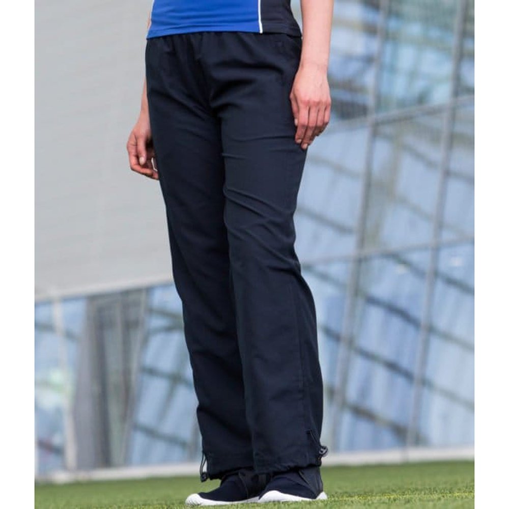 Ladies Finden & Hales Open Hem Adjusters & Zip Jogger Track Pant LV821