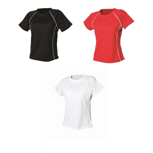 Ladies Performance Coolplus® Crew Neck Pique T-shirt Top LV271