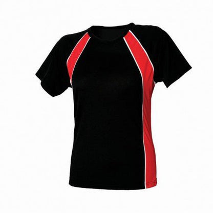 Ladies Short Sleeve Coolplus Team Sports Training T-Shirt Top LV251