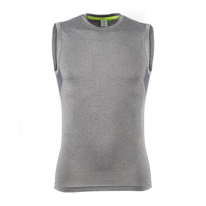 Men's Sleeveless Base Layer Workout T-shirt Slim Fit With Mesh Side Panels TL505