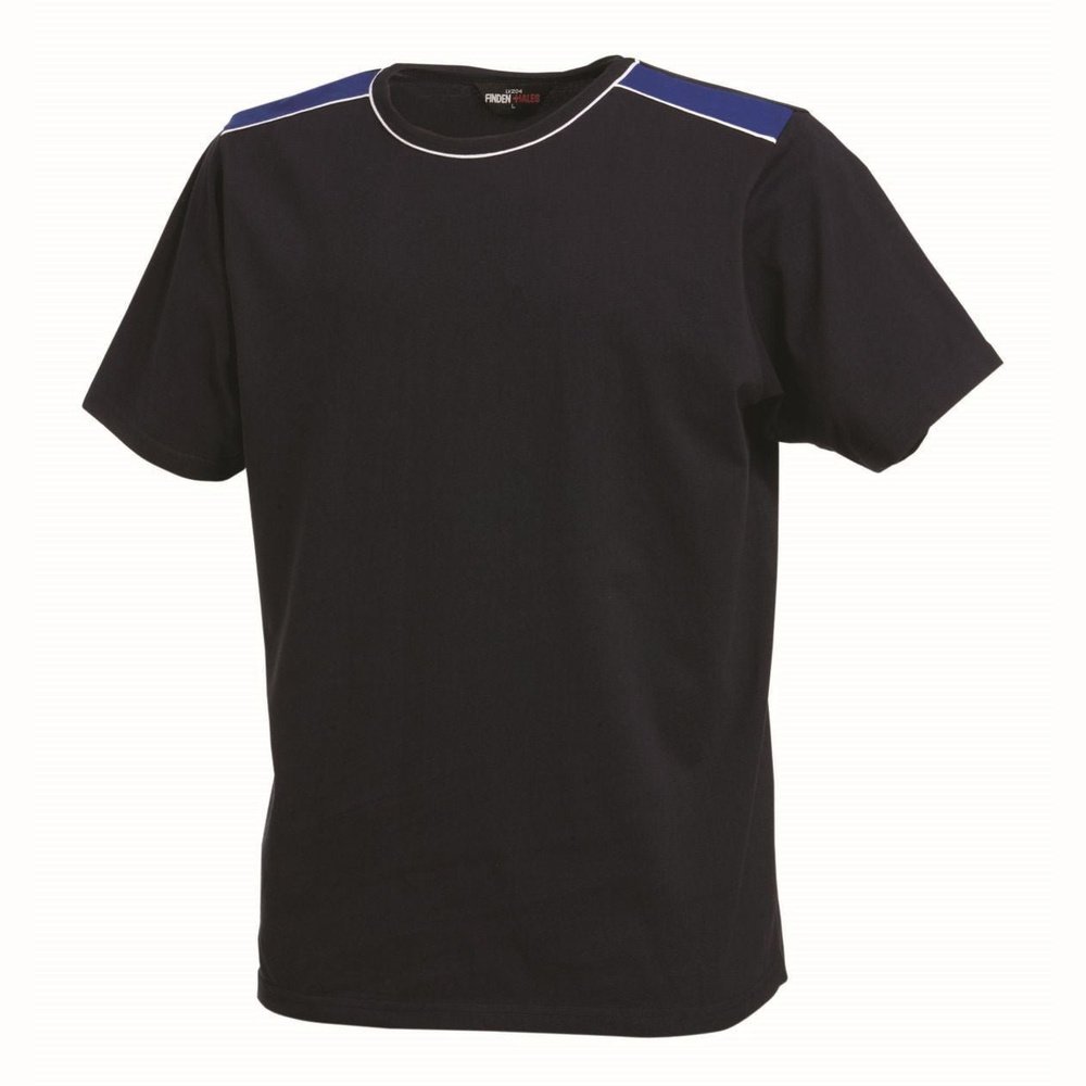 New Gents Mens Finden & Hales Shoulder Panel Cotton T-shirt Top Small LV204